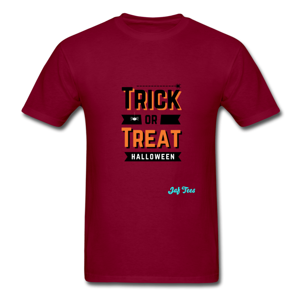 trick or treat halloween - burgundy