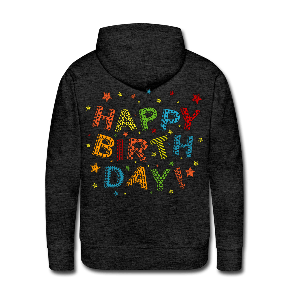 Happy Birthday - charcoal grey