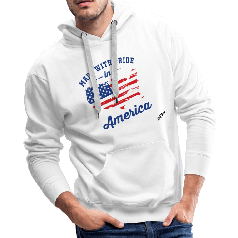 Jaf tee made with pride in America - white
