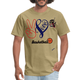 Peace Love Basketball - khaki