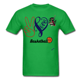 Peace Love Basketball - bright green