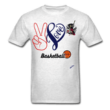 Peace Love Basketball - light heather gray