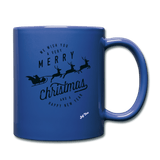 Merry Christmas & happy New Year - royal blue