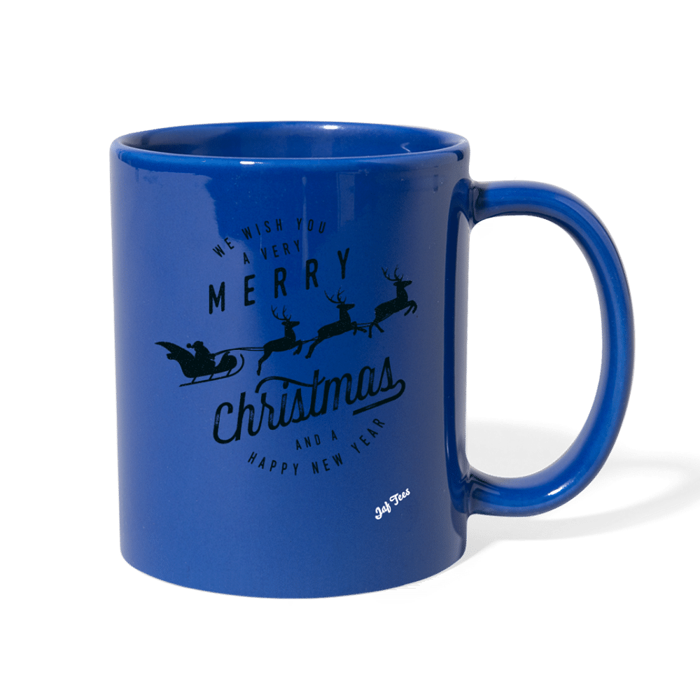 Merry Christmas & happy New Year - royal blue