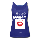 I'm Beautiful Woman Kiss Me - royal blue