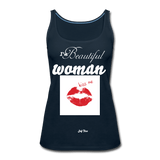 I'm Beautiful Woman Kiss Me - deep navy