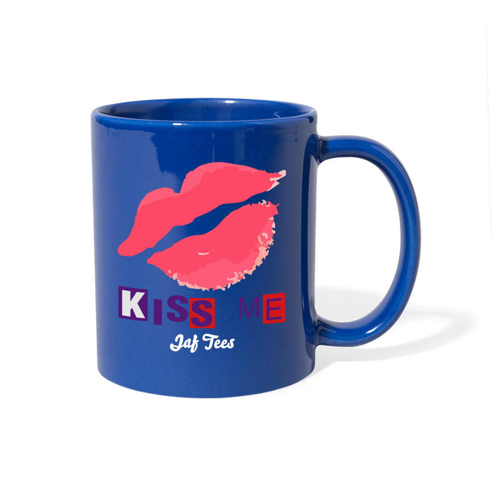 Jaf Tees Kiss Me - royal blue