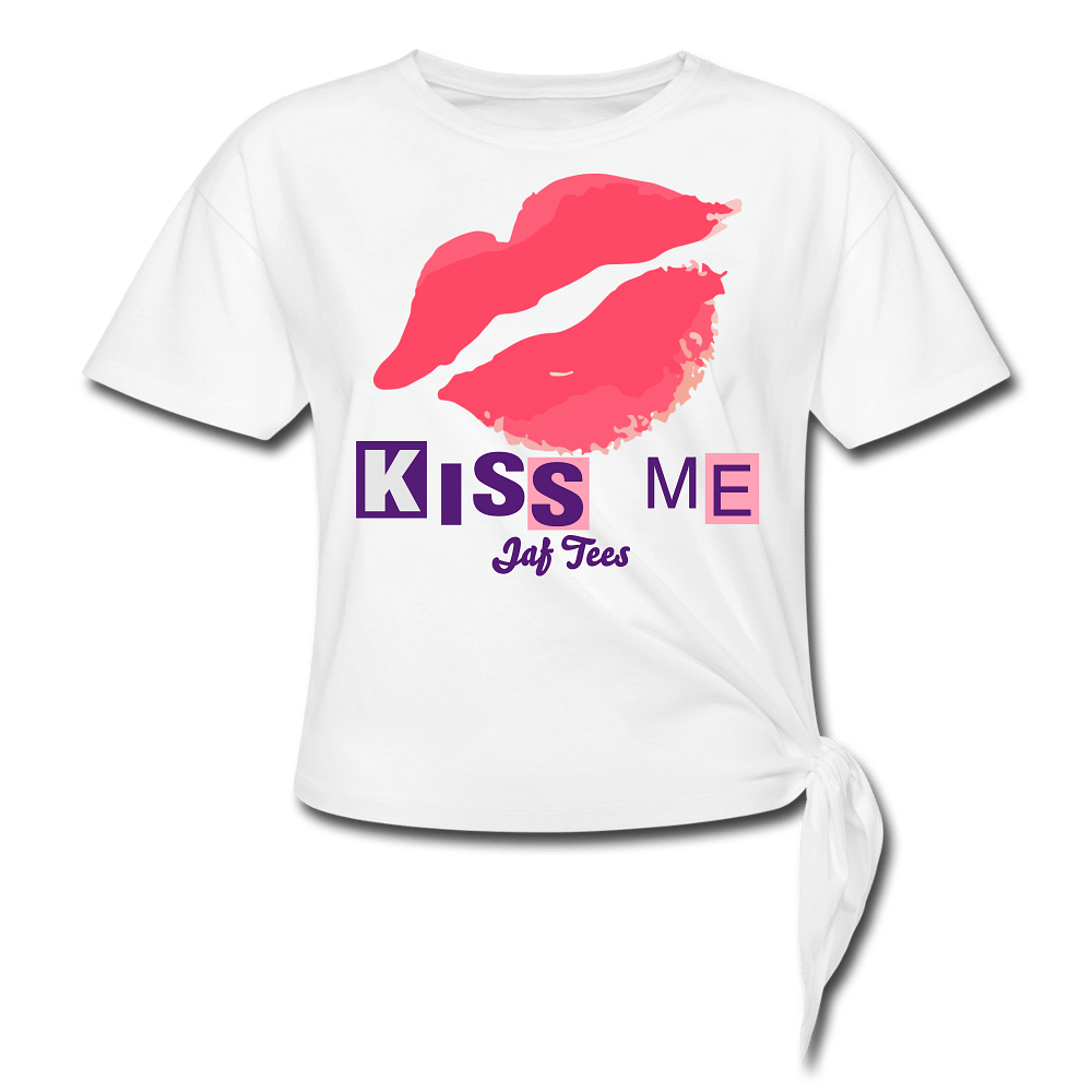 Jaf Tees Kiss Me - white