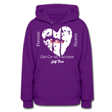 Prevent Broken Hearts Get Covid Vaccines - purple