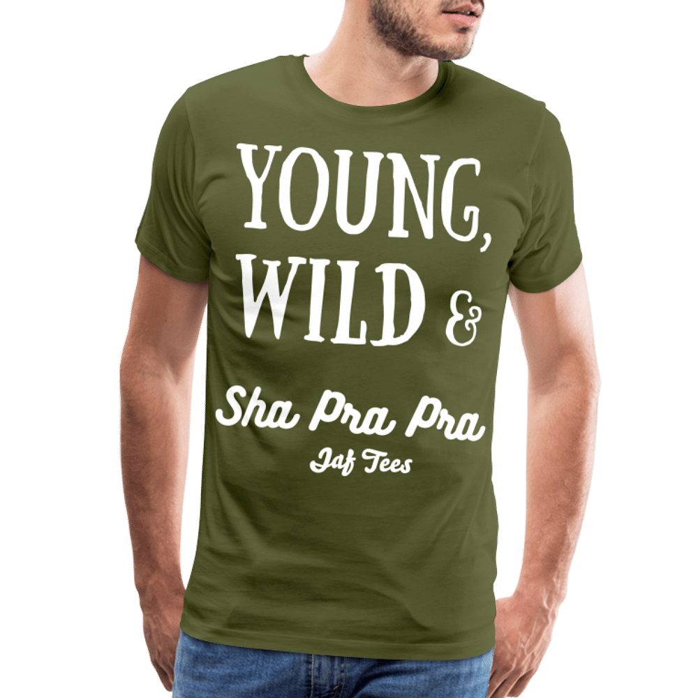 Young,Wild & Sha Pra Pra - olive green