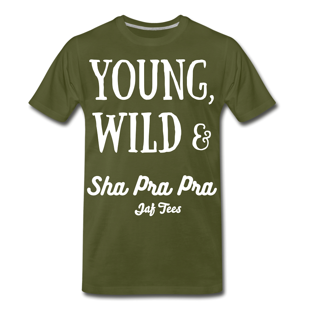 Young,Wild & Sha Pra Pra - olive green