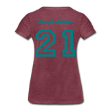 Joseph Adetula 21 - heather burgundy