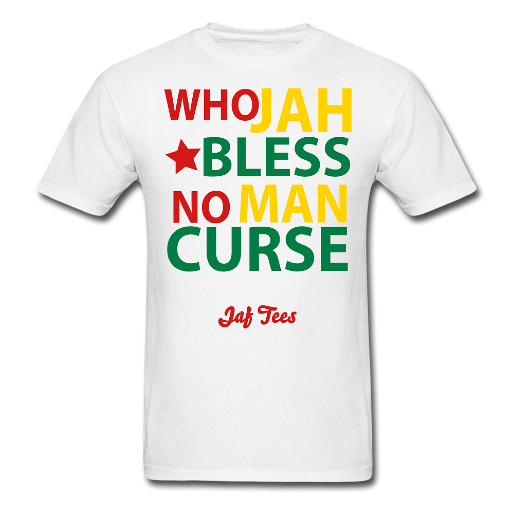Who Jah Bless No Man Curse - white