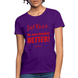 Jaf Tees we are definitely better - purple