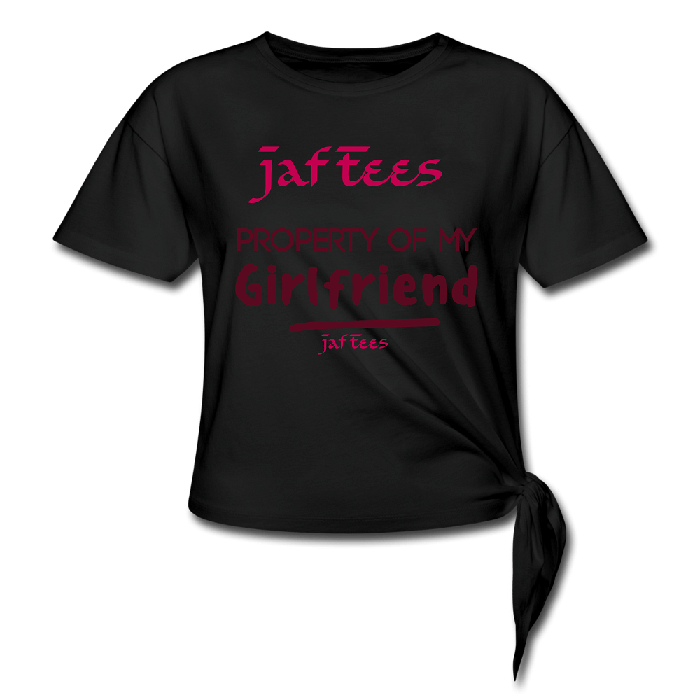 Jaf Tees property of my girlfriend - black