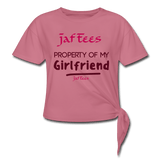 Jaf Tees property of my girlfriend - mauve