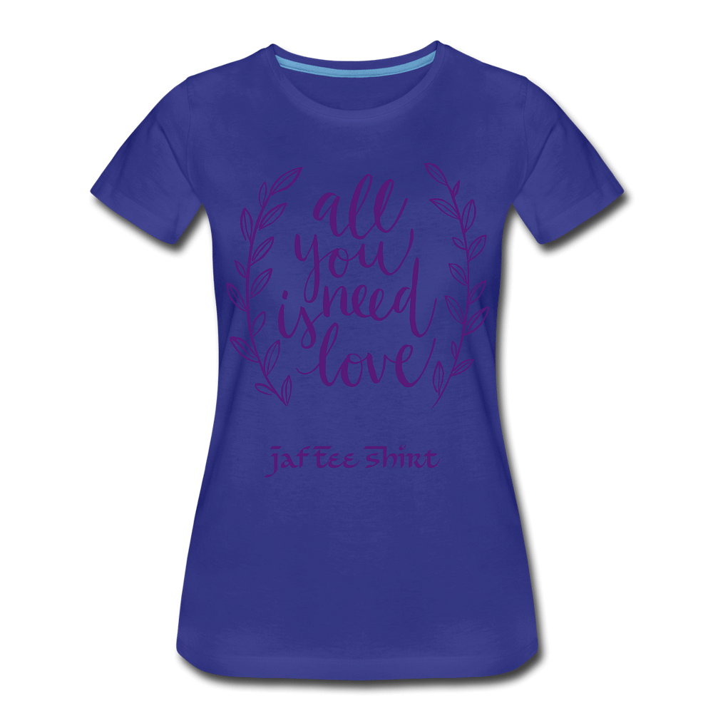 all you need is love - royal blue