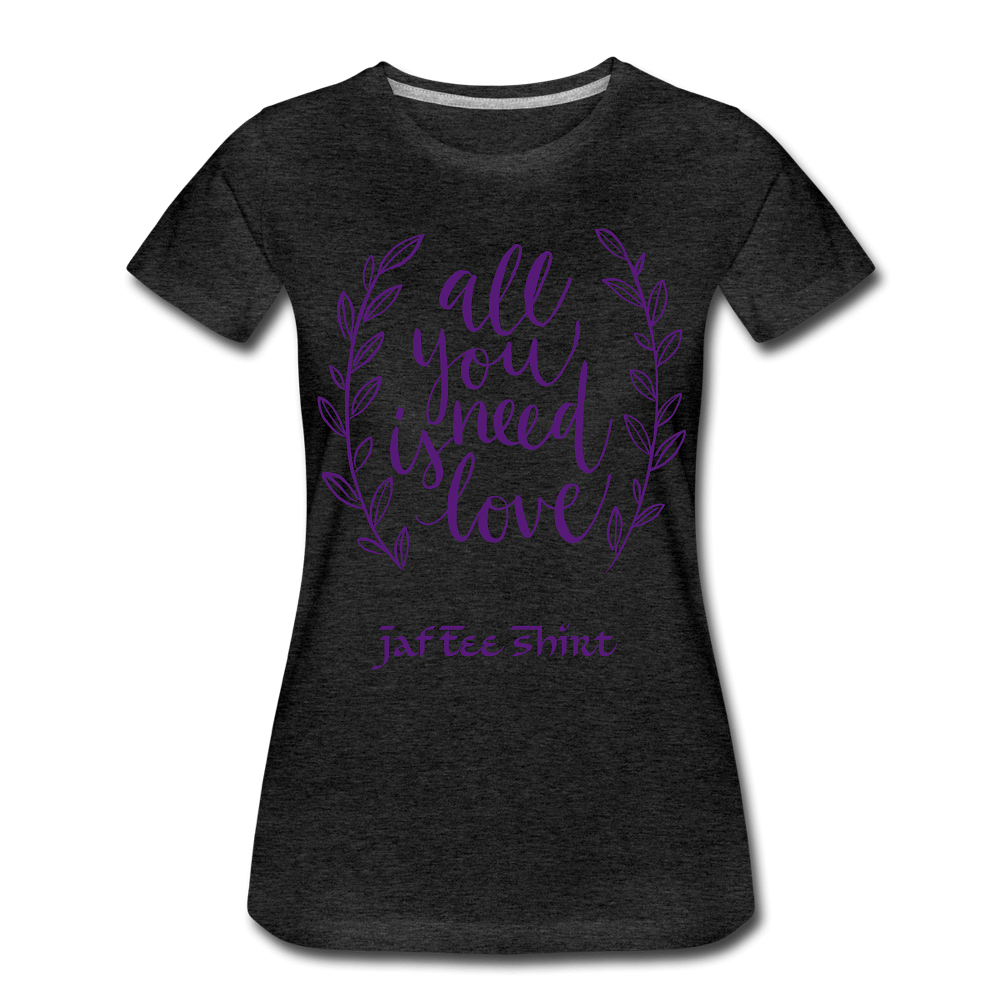 all you need is love - charcoal grey