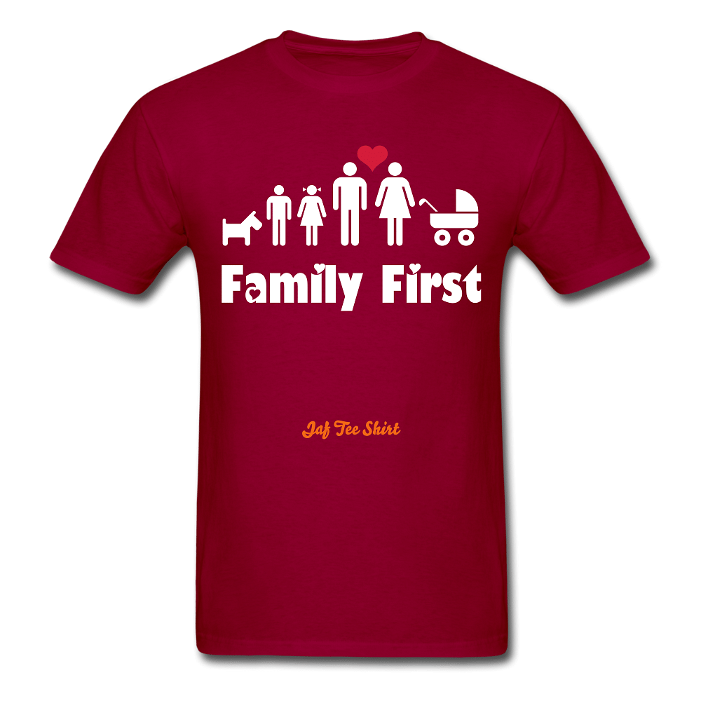 Family First - dark red