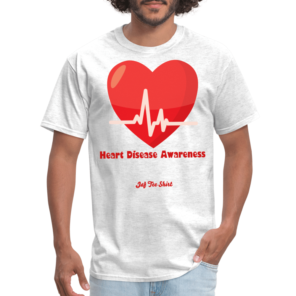 Heart Disease Awareness - light heather gray
