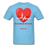 Heart Disease Awareness - aquatic blue