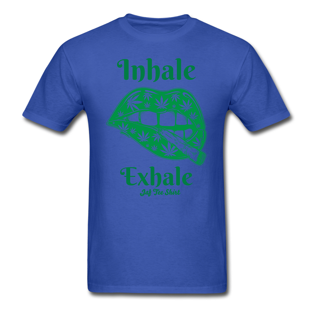 Inhale Exhale - royal blue