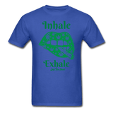 Inhale Exhale - royal blue