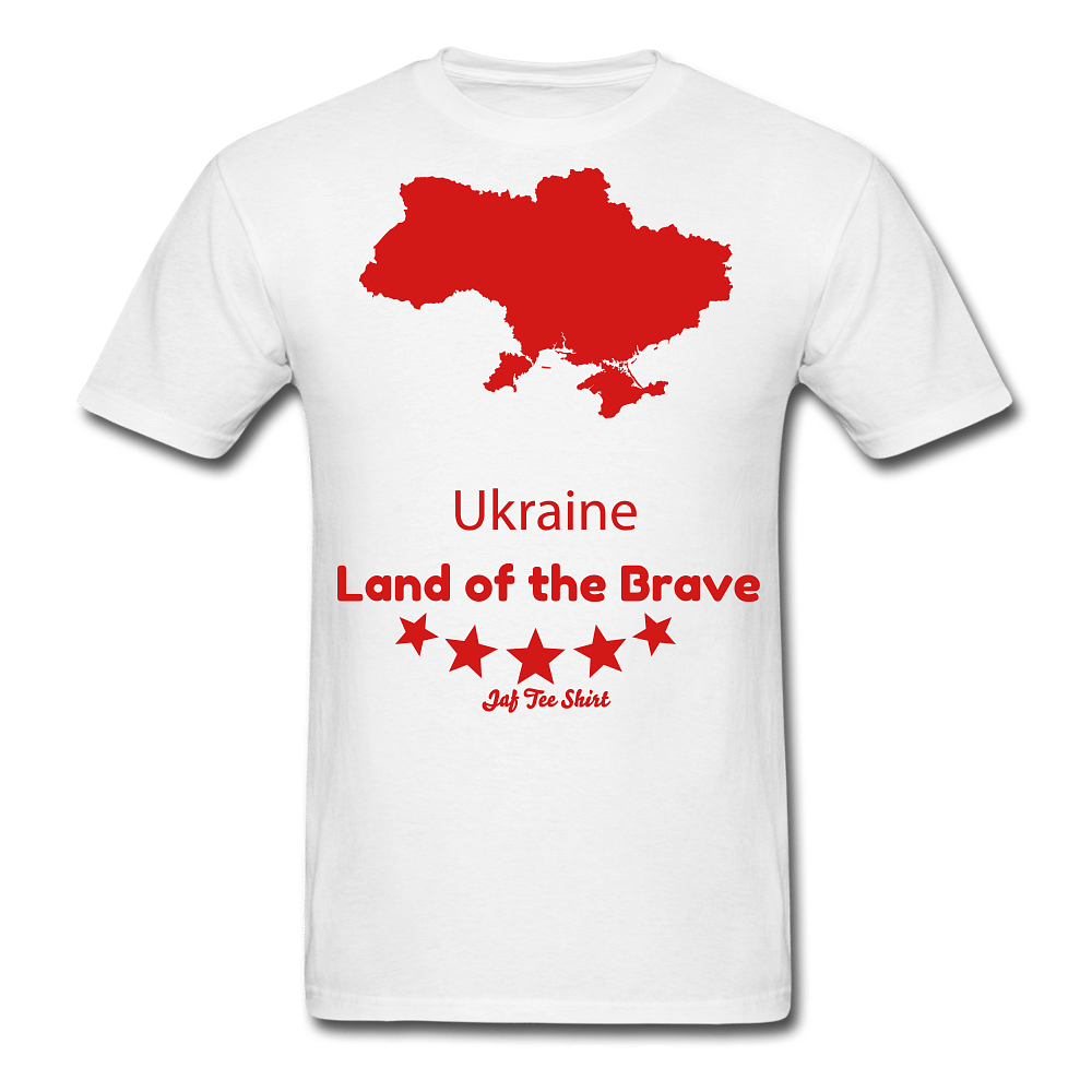 Ukraine Land of the Brave - white
