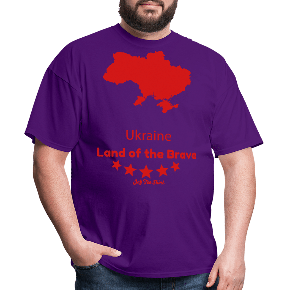 Ukraine Land of the Brave - purple