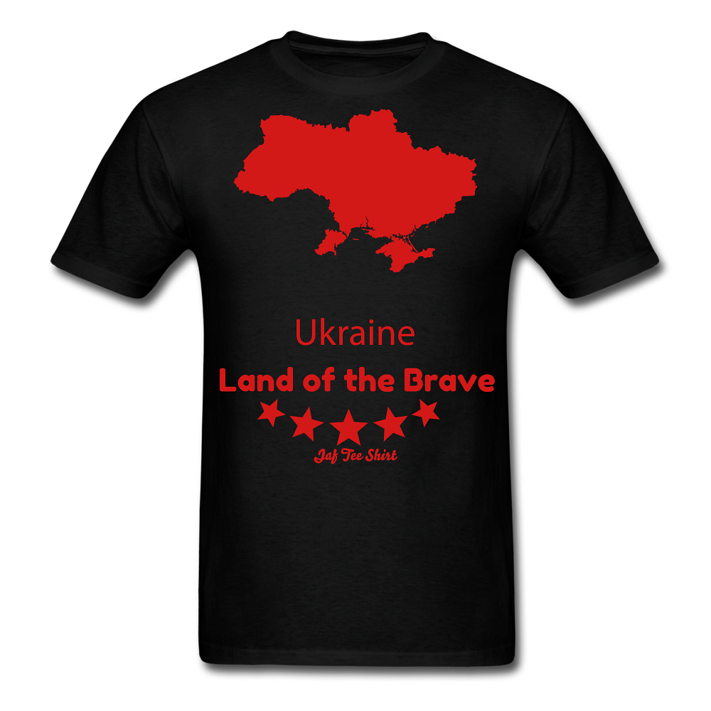 Ukraine Land of the Brave - black
