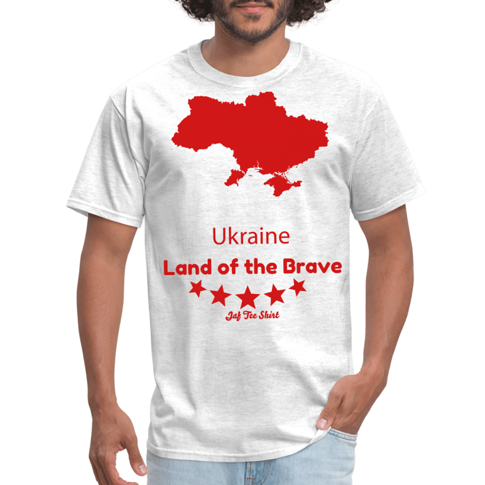 Ukraine Land of the Brave - light heather gray