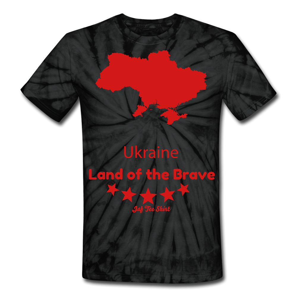 Ukraine Land of the Brave - spider black