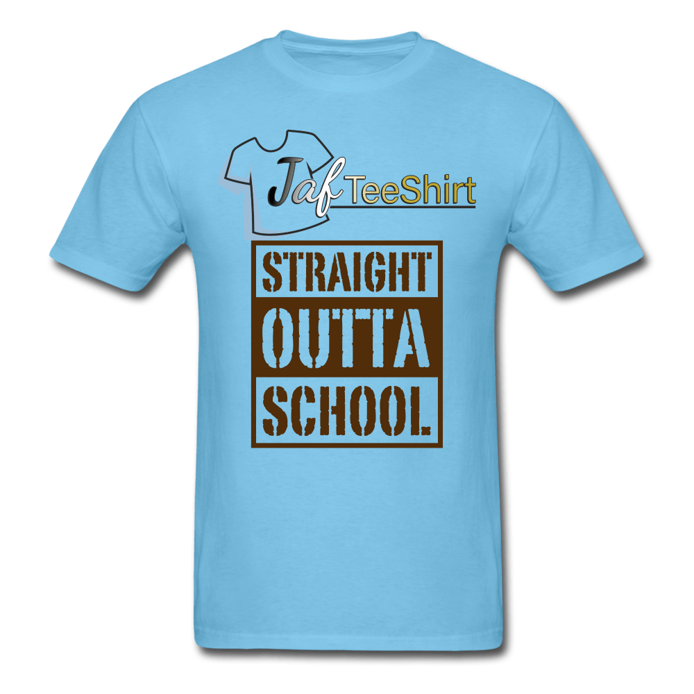 Straight Outta School - aquatic blue