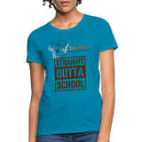 Straight Outta School - turquoise