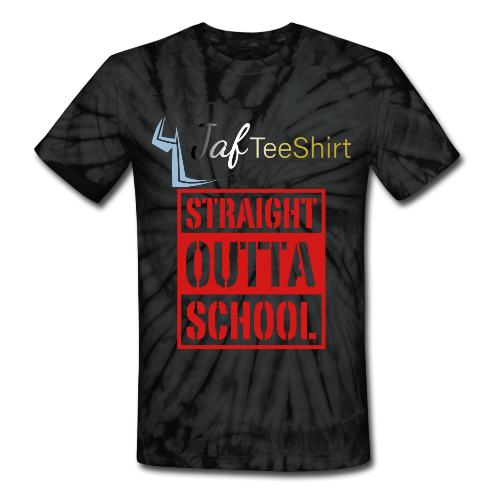Straight Outta School - spider black