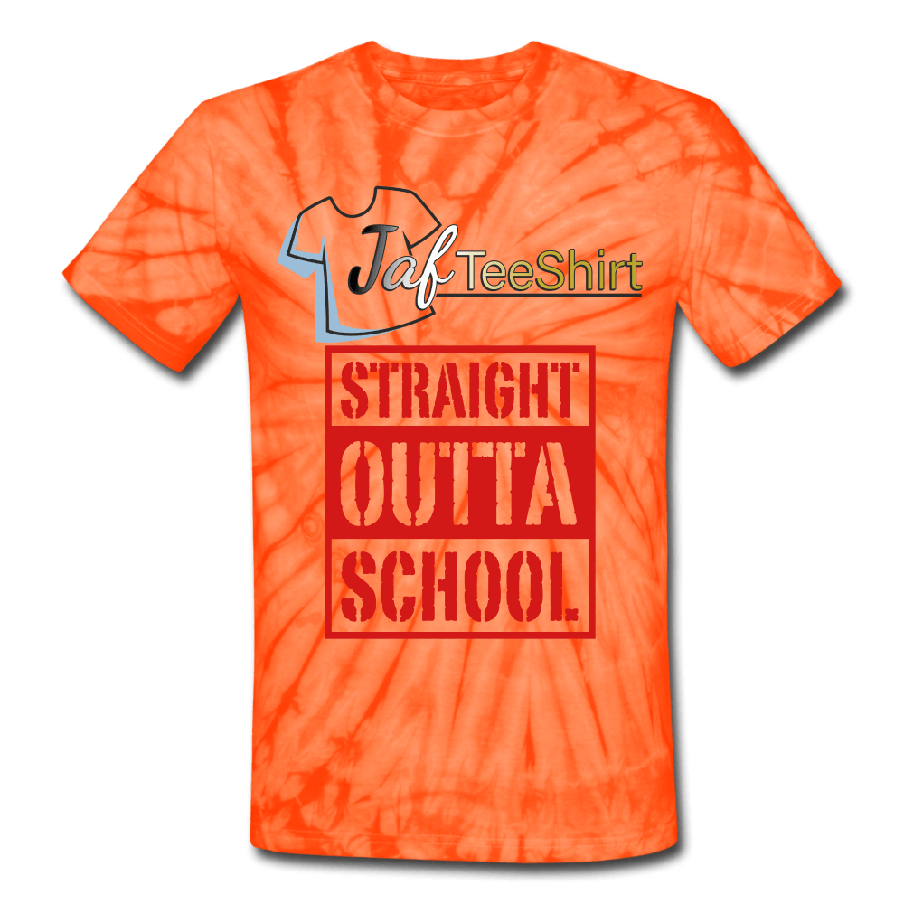 Straight Outta School - spider orange