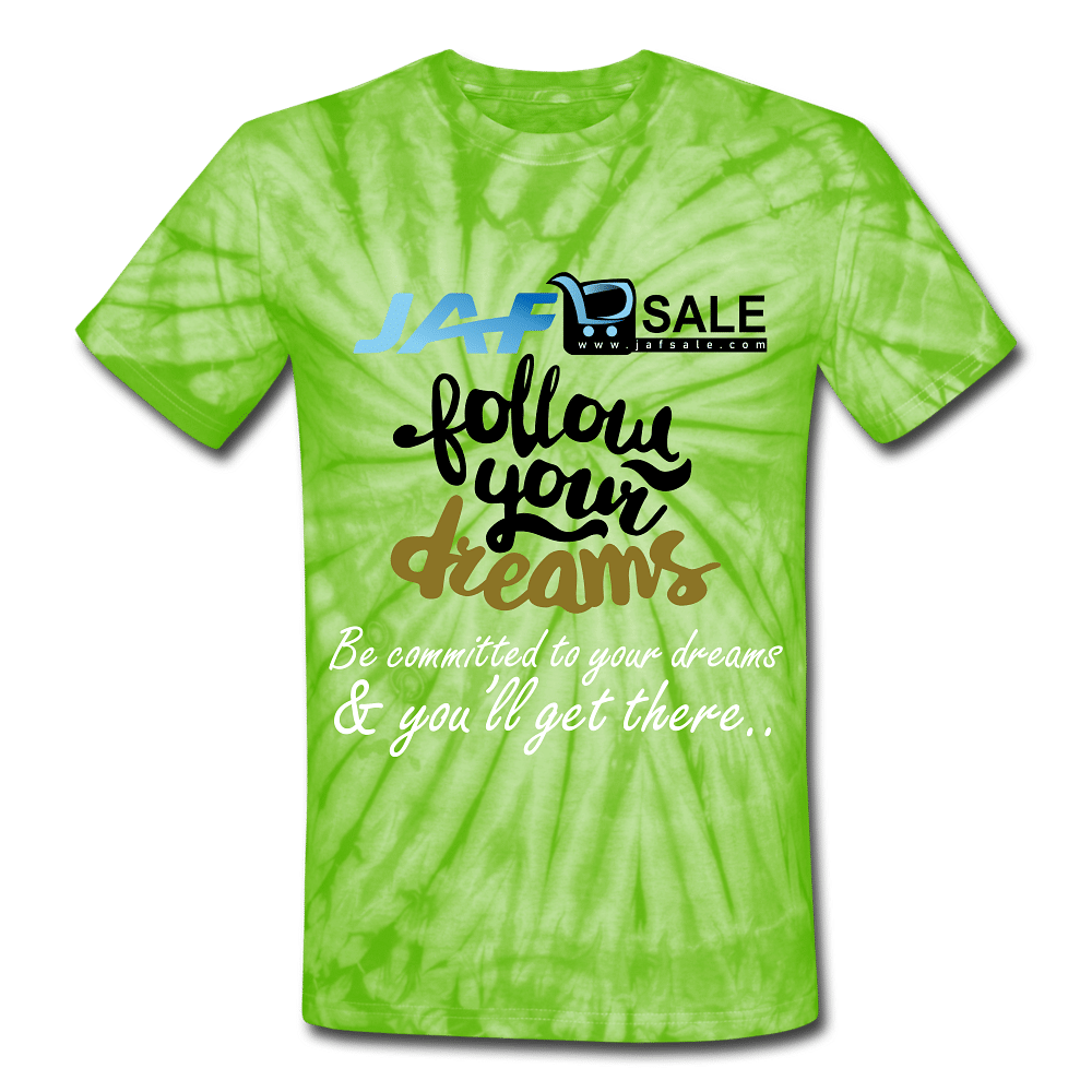 Follow your dreams - spider lime green