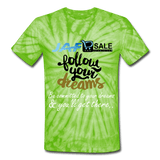 Follow your dreams - spider lime green