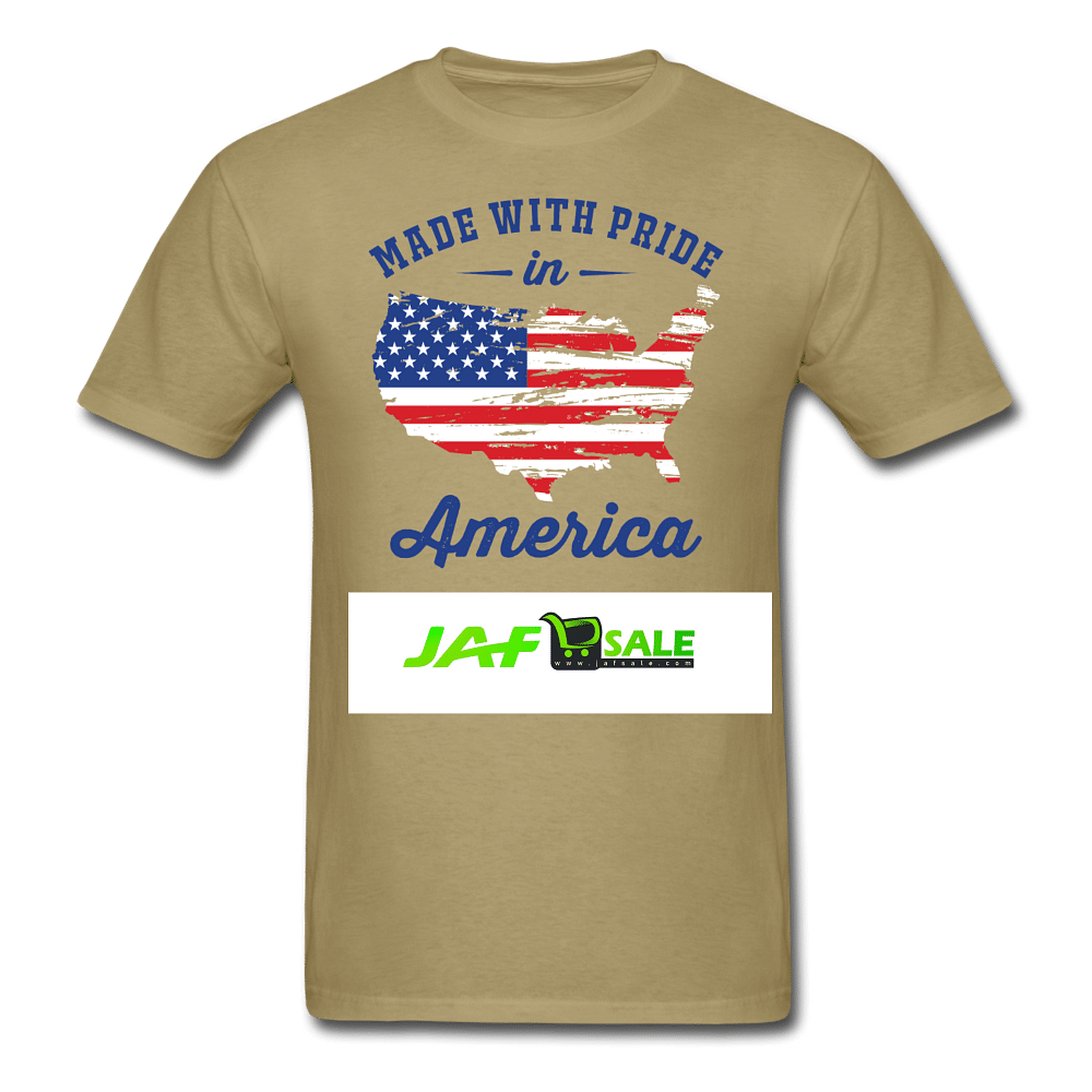 Made with pride in America - khaki