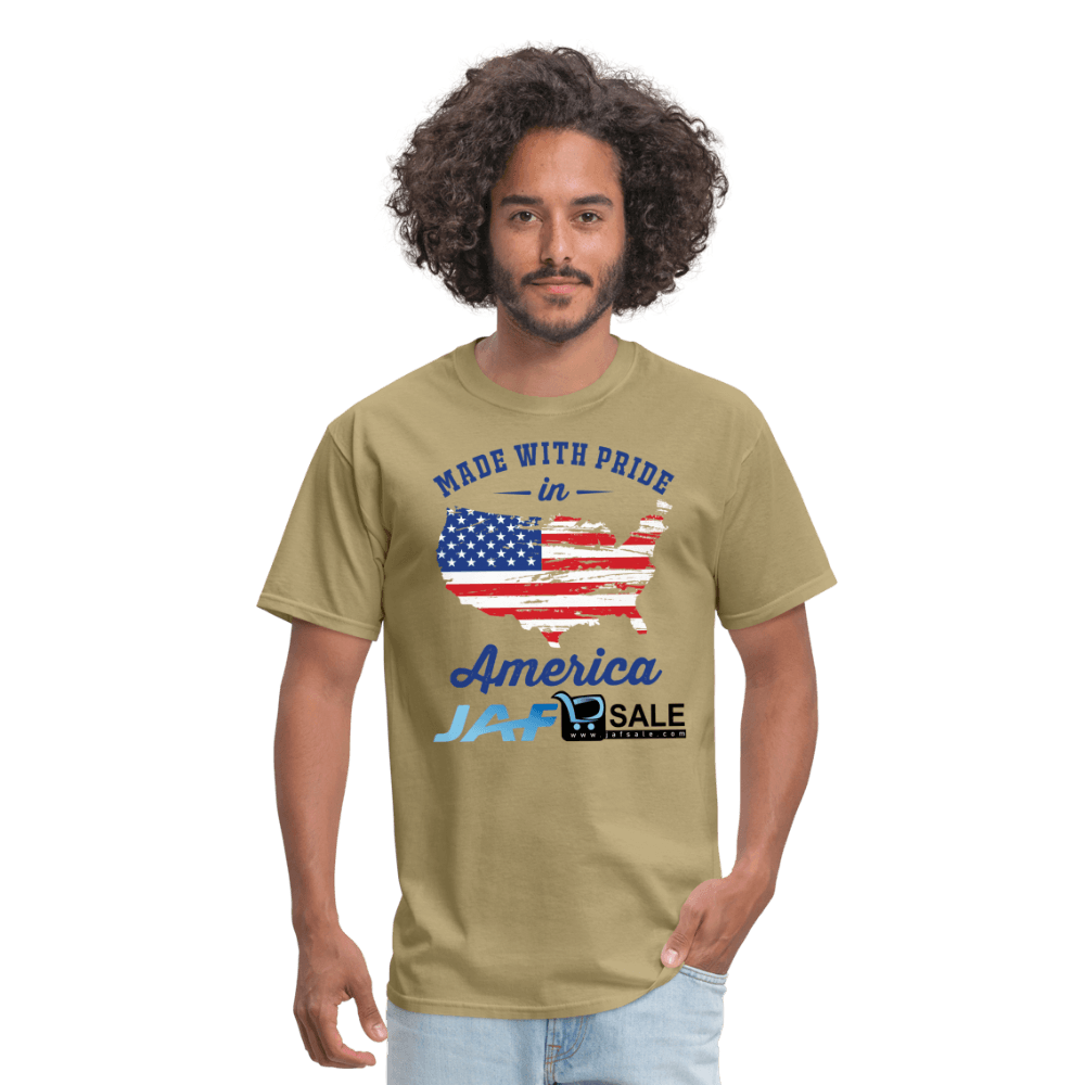 Made with pride in America - khaki
