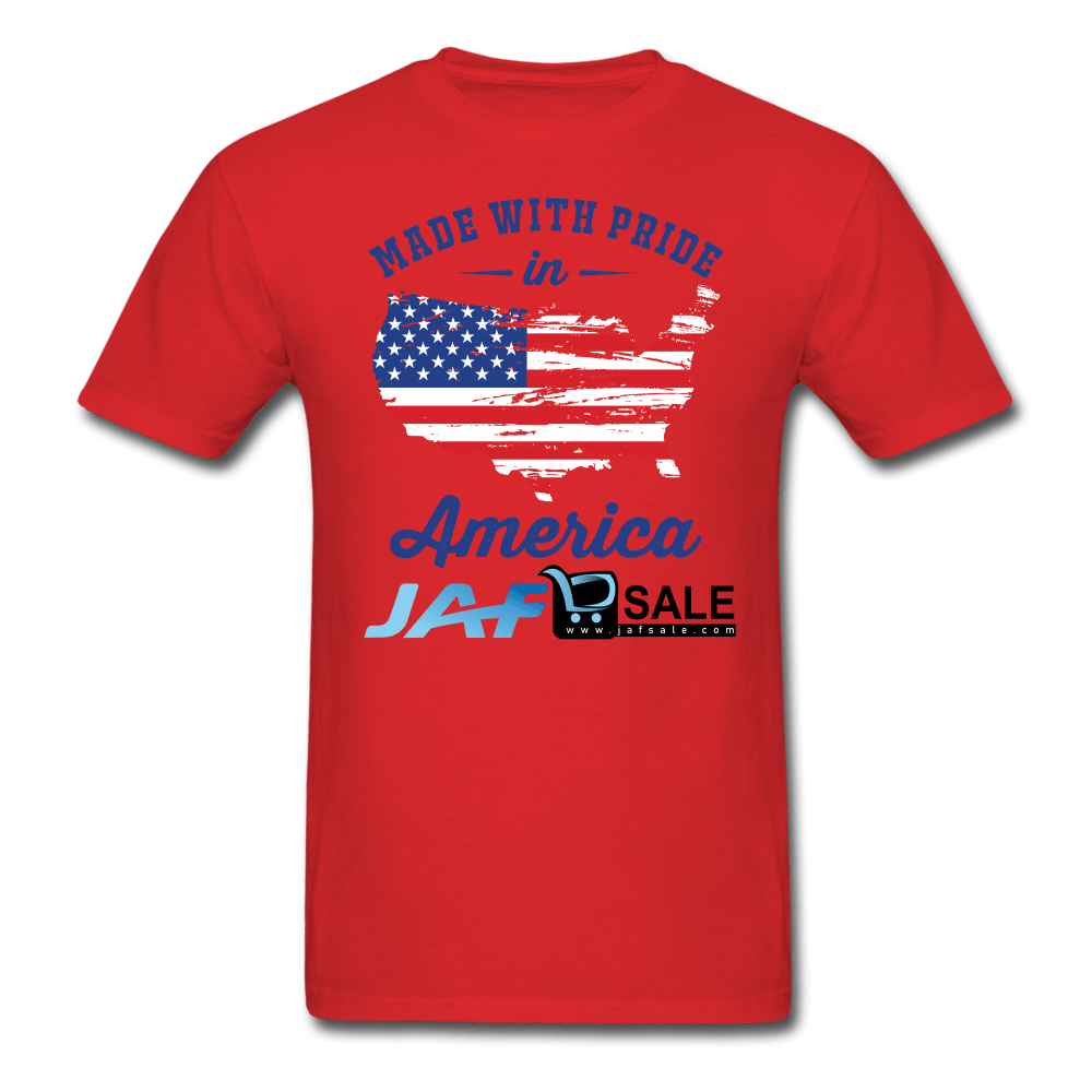 Made with pride in America - red
