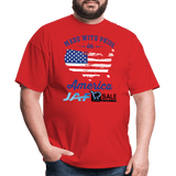 Made with pride in America - red