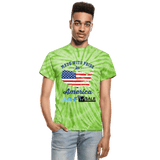 Made with pride in America - spider lime green