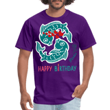 Happy Birthday Pisces - purple