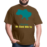 Ukraine we Stand With You - brown