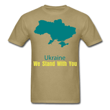 Ukraine we Stand With You - khaki