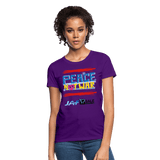 Peace not war - purple