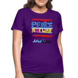 Peace not war - purple