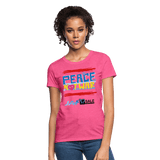 Peace not war - heather pink
