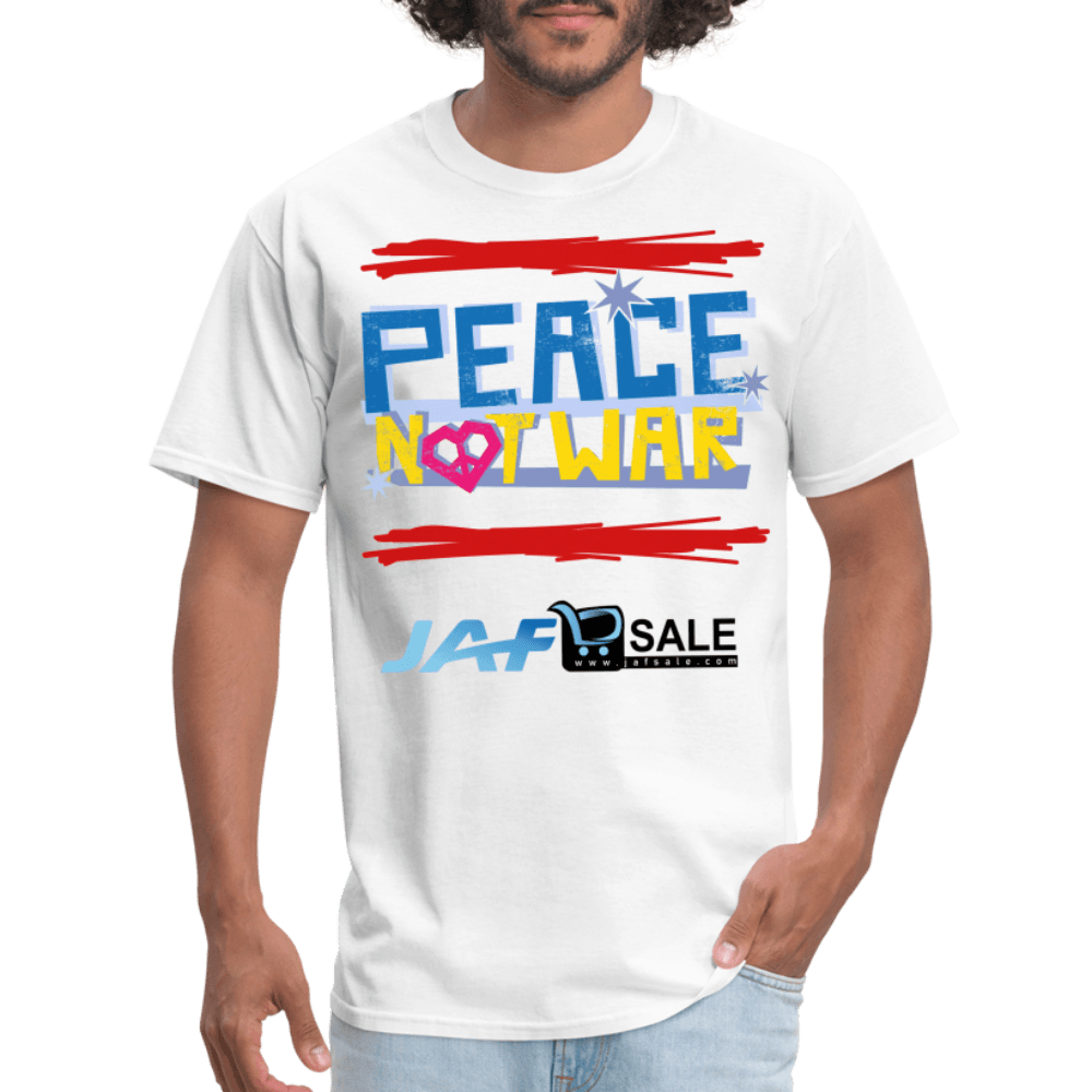 Peace not war - white